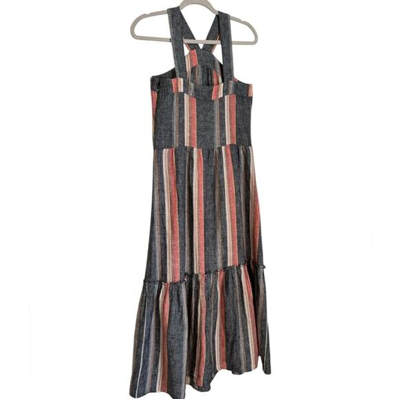 Joie Striped Sleeveless Linen Maxi Dress Size XXS - Picture 8 of 11